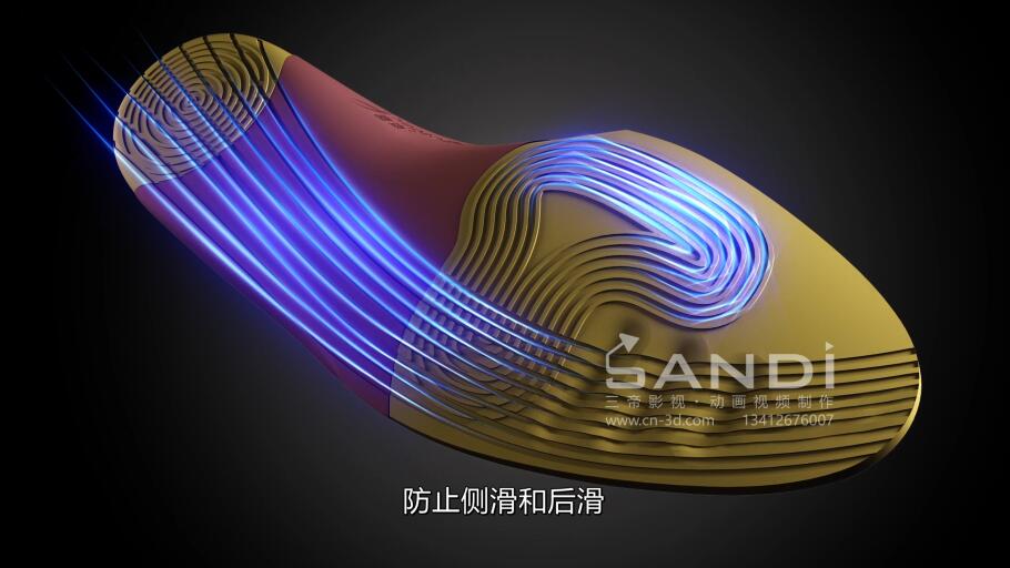 鞋垫防滑原理动画