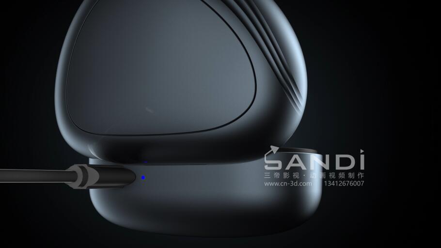 无线蓝牙耳机3D动画设计