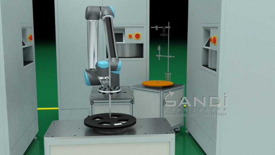机器人智能车间动画